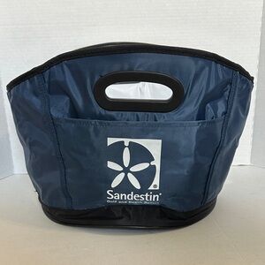 Sandestin Golf and Beach resort Blue Insulated round cooler with handles NWOT